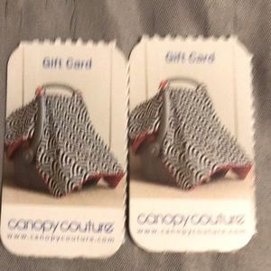 $100 worth gift cards to canopy couture for $50